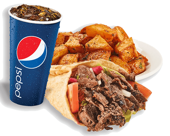 Trio Pita Shawarma (Boeuf/Beef)
