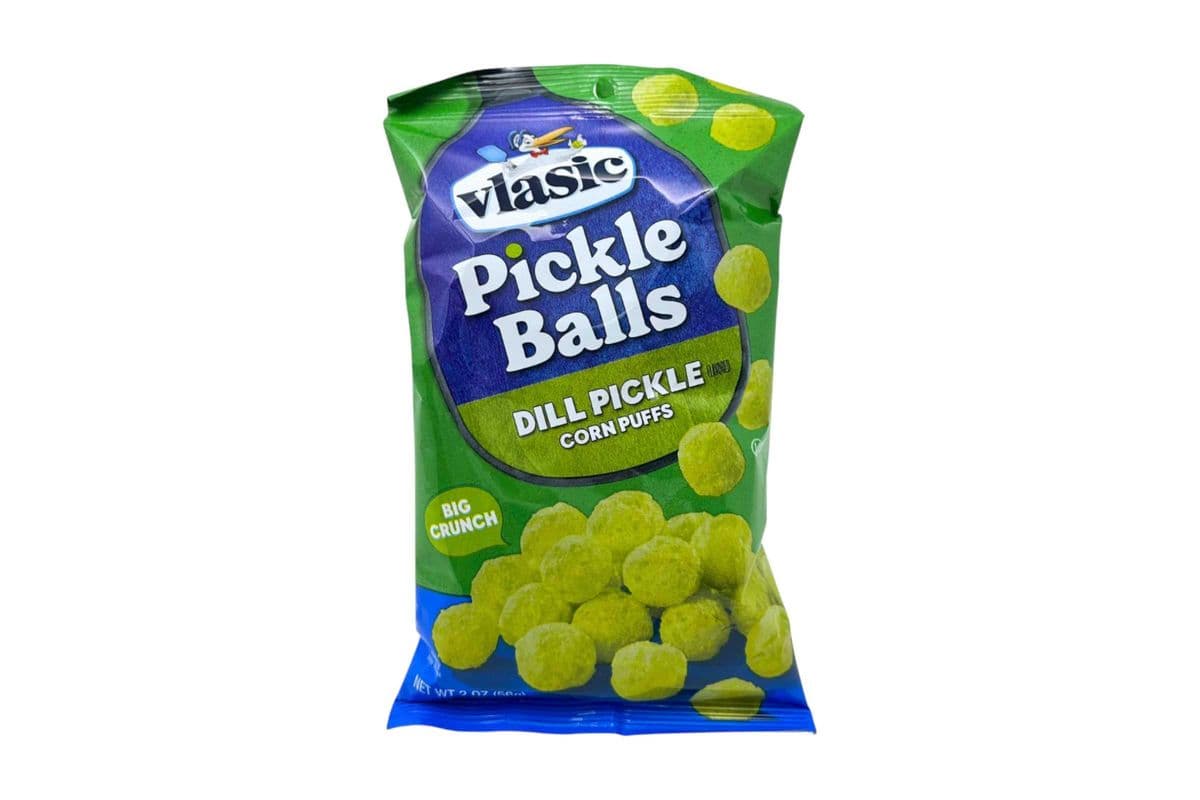 Vlasic Pickle Balls Dill Pickle Corn Puffs (56gm) (290 Cal)