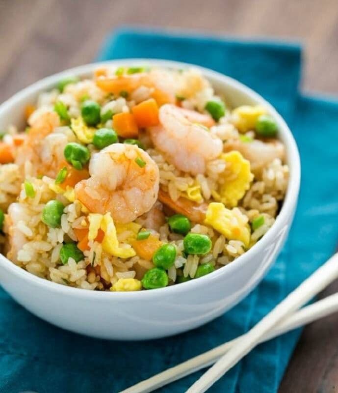 Shrimp Fried Rice / 蝦仁炒飯.