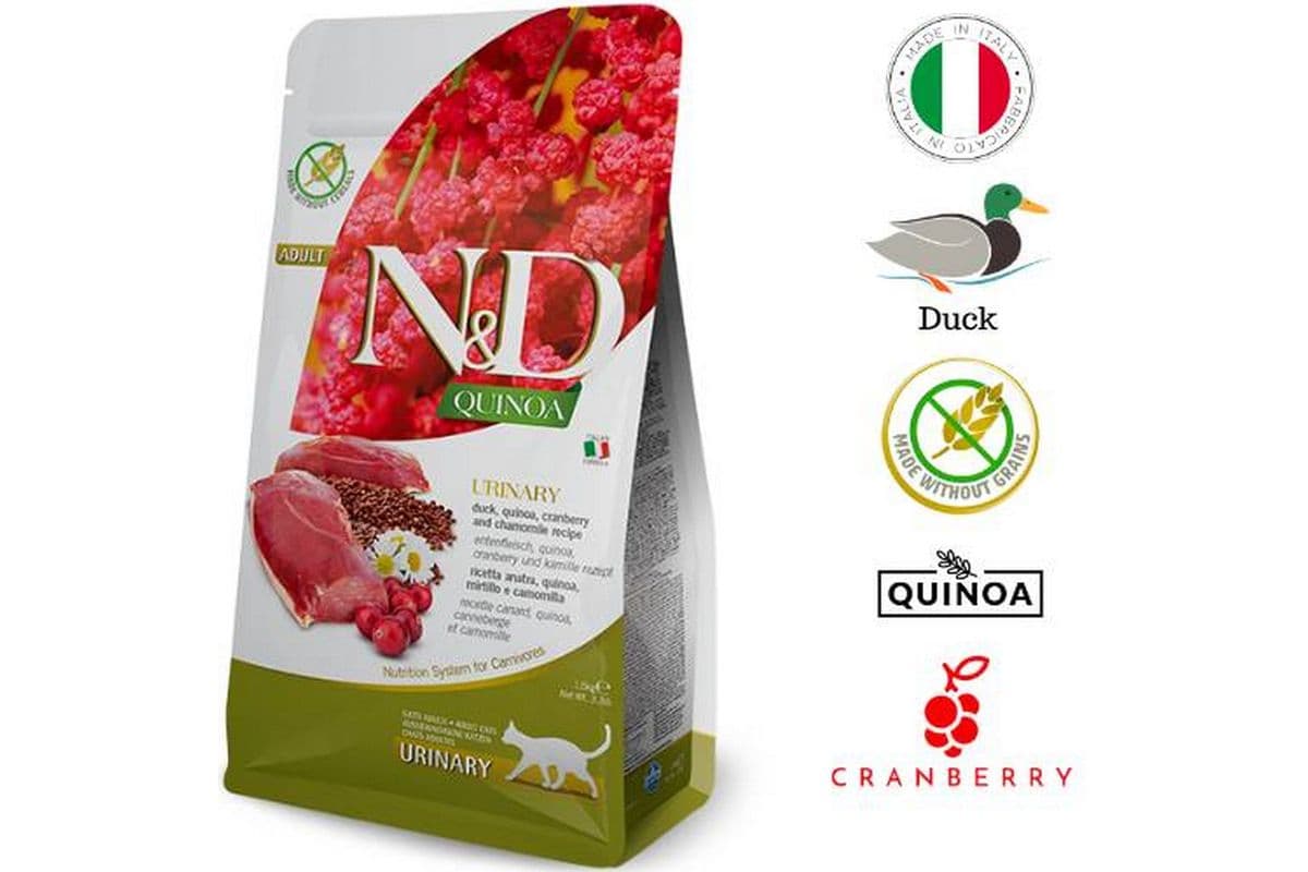 Farmina Urinary Duck and Quinoa Dry Cat Food (3.3 lbs)