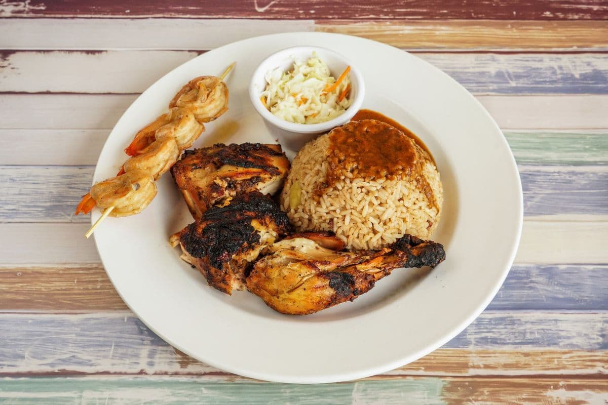 Jerk Chicken / Shrimp Combo