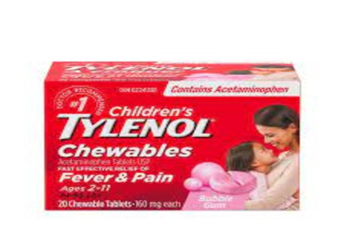 TYLENOL ENFANTS 20 CHEWABLE TABLETS 160MG EACH (20 TABLETS )