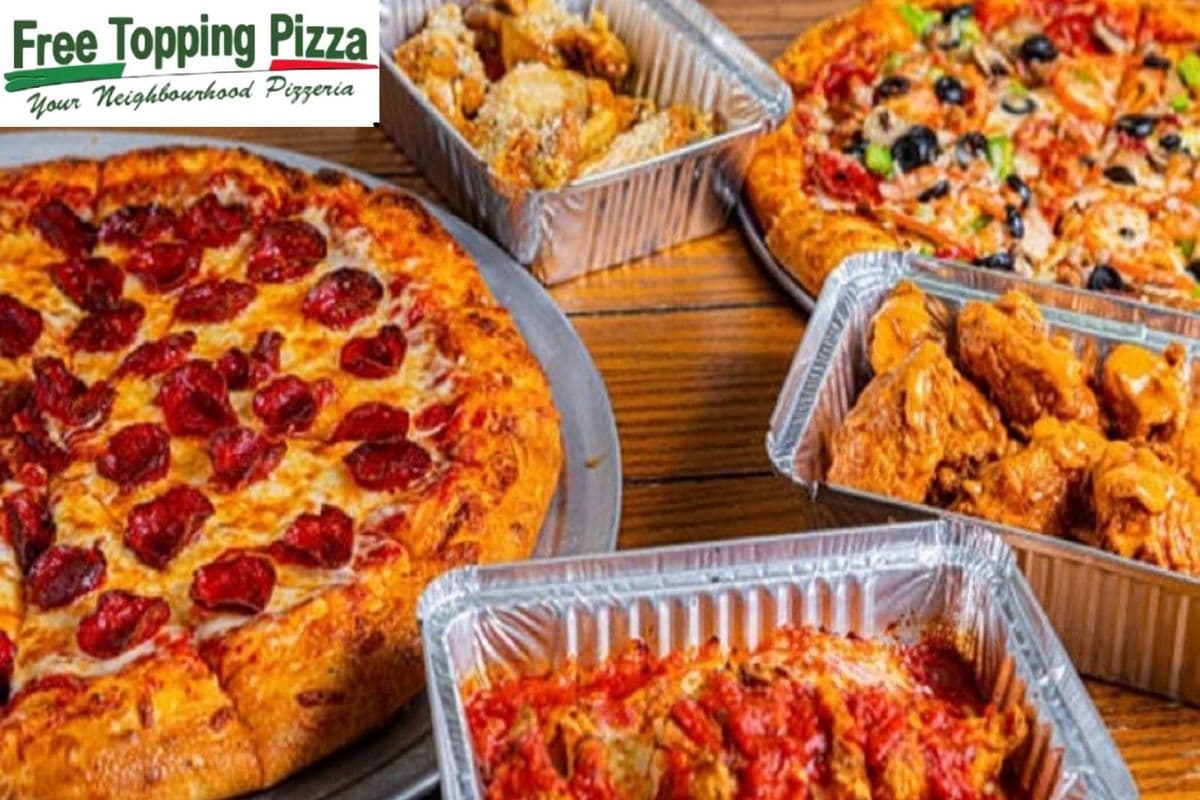 Mr. Pepper's Deal Two Medium Pizzas With 10 Oven Roasted Chicken Wings & 4 cans of Soda