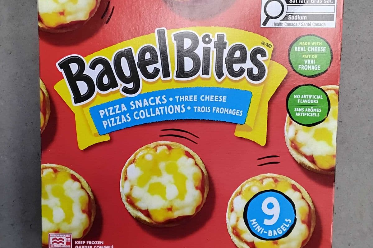 BAGEL BITES PIZZA SNACKS THREE CHEESE (198g) (190 Cal)