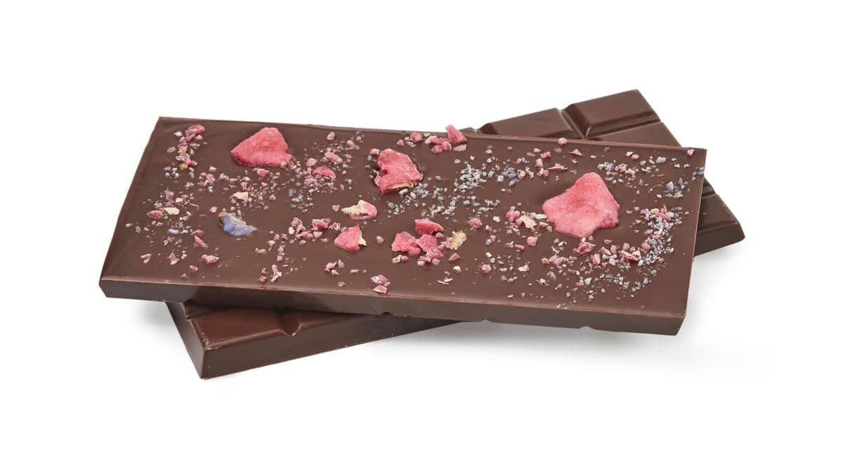 Floral and Dark Chocolate Bar