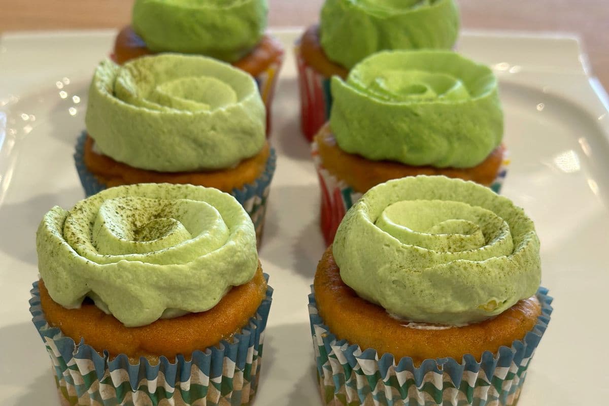 Vanilla Matcha Cupcake