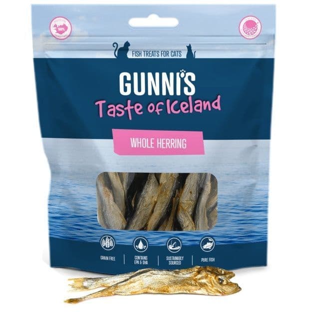 Gunni's Taste of Iceland Whole Herring Cat 1.5oz Bag