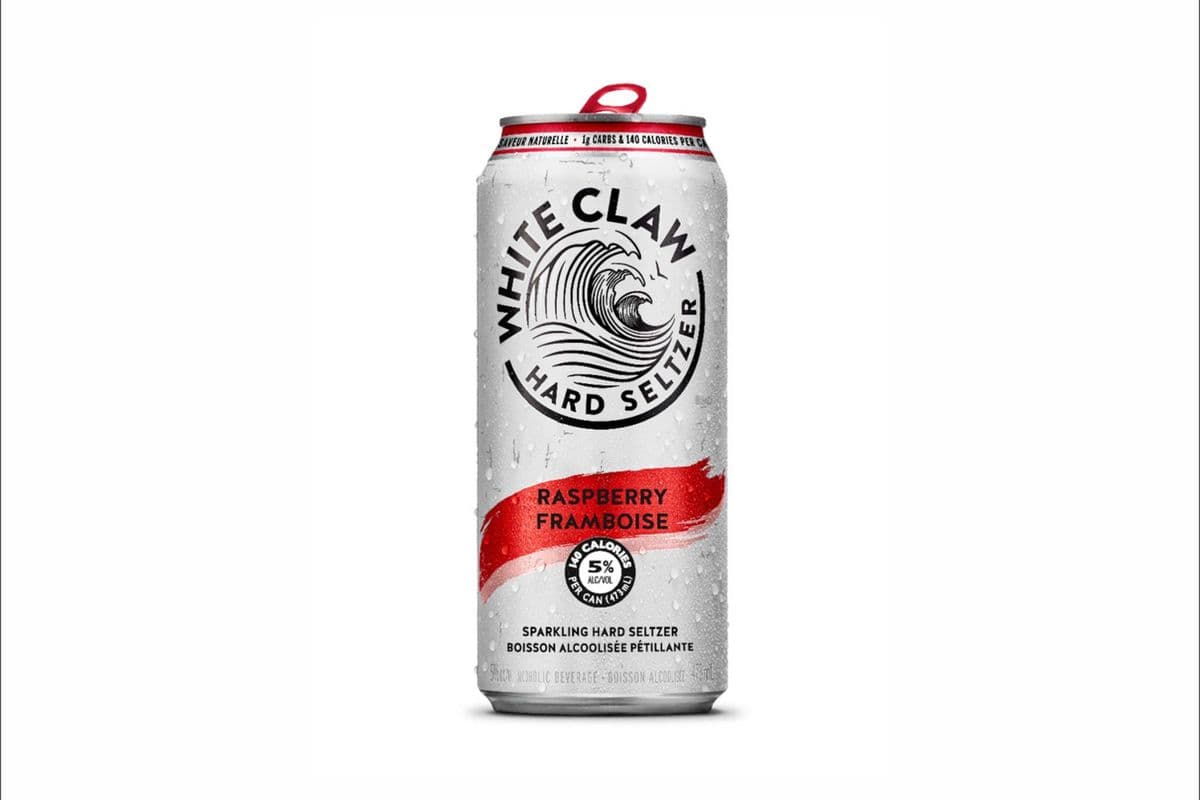 White Claw Hard Seltzer Raspberry 473ml (1 x 473ml)
