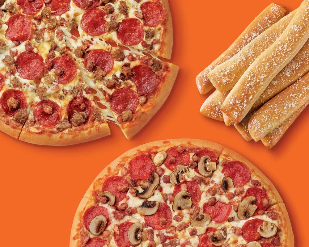3. Two Large 14" Pizzas and Crazy Bread Bundled Special