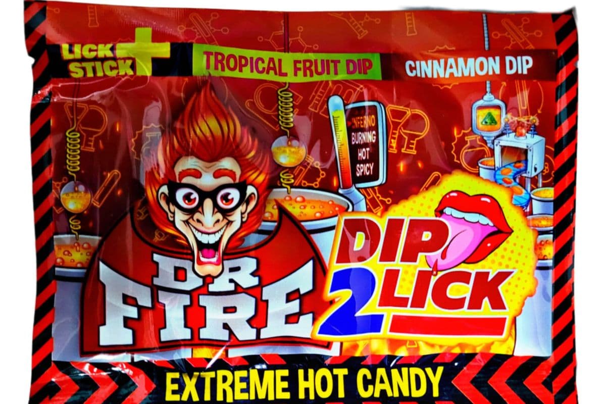 Dr. Fire Dip 2 Lick Extreme Hot Candy (18g) (400 Cal)