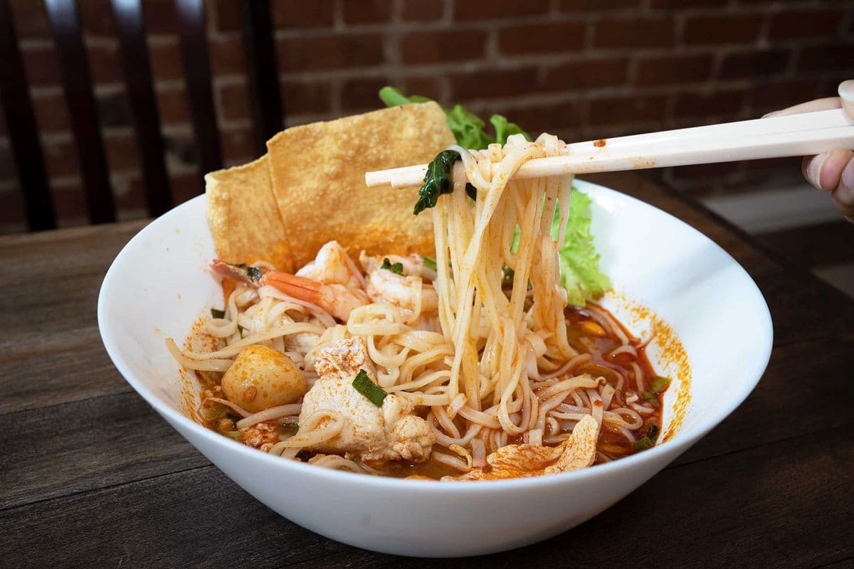 N5_Soupe de nouilles dek sen tom yum / Dek Sen Tom Yum Noodles Soup