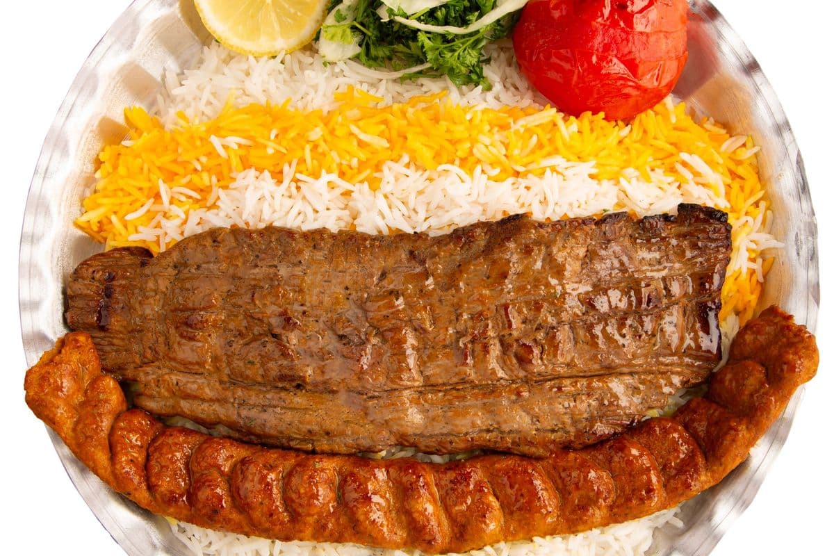 Barg Soltani Kebab Dish (Yaas Loghme)