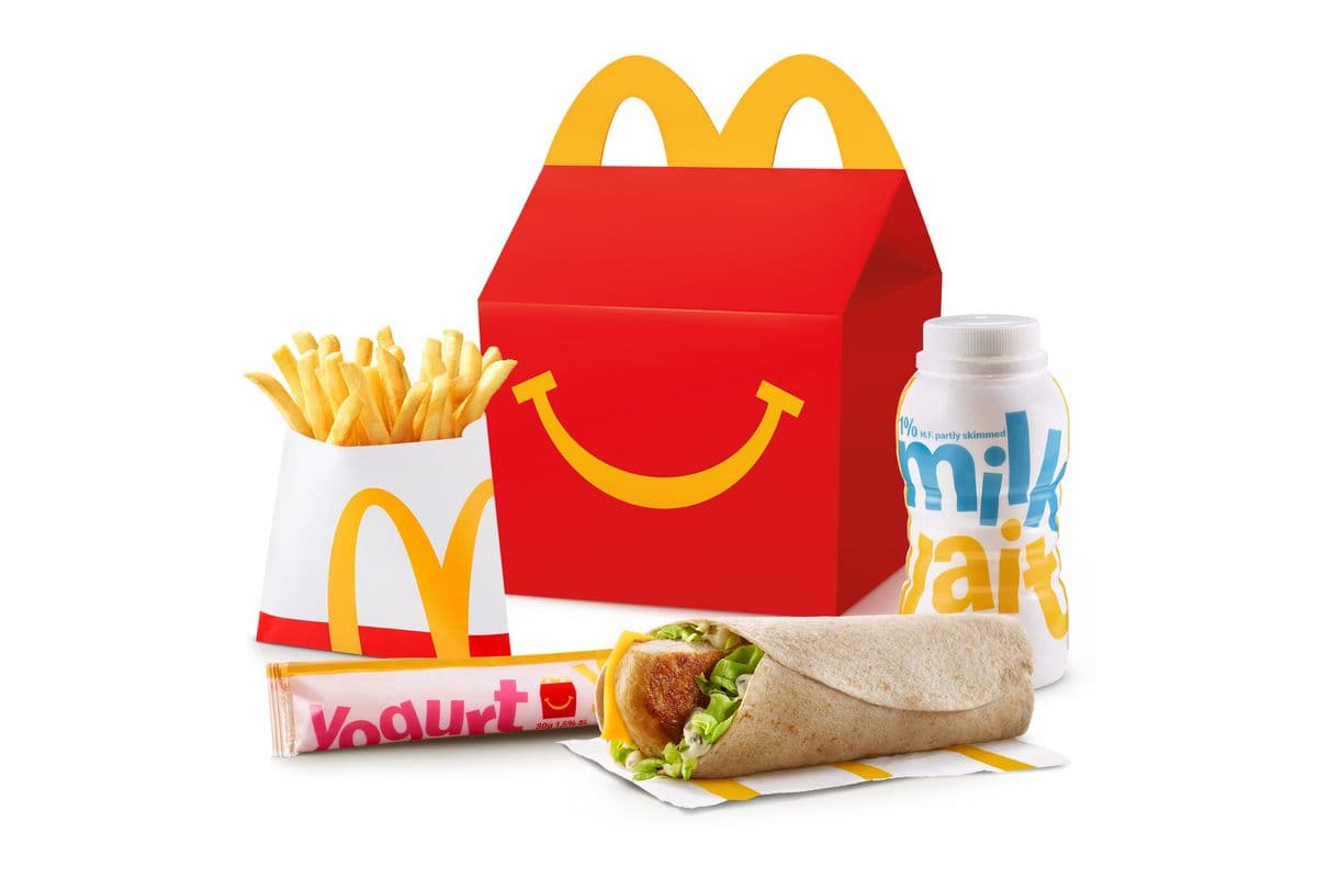 Happy Meal Grilled Chicken Snack Wrap with Small Fries [490-600 Cals]