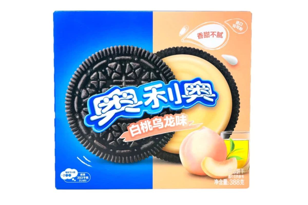 Oreo Sandwich Biscuits White Peach & Oolong Flavour (388 g)