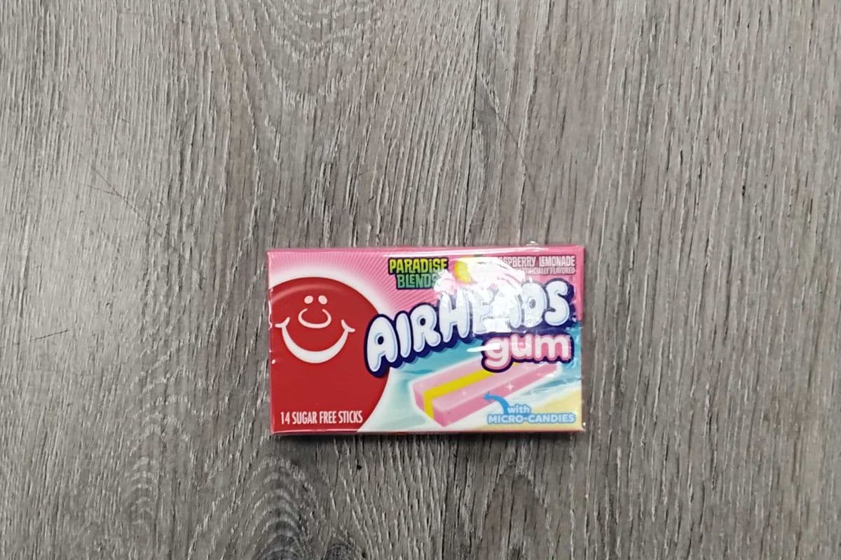 Airheads raspberry lemonade sugarfree gums (14 sticks)