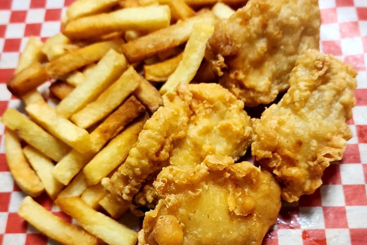Codbites and Fries or Wedges