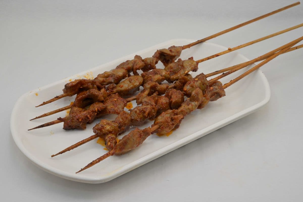Chicken Gizzards (5 Skewers) 烤鸡胗 (5串)