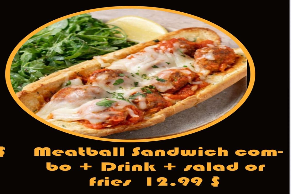 Meatball Sandwich Combo