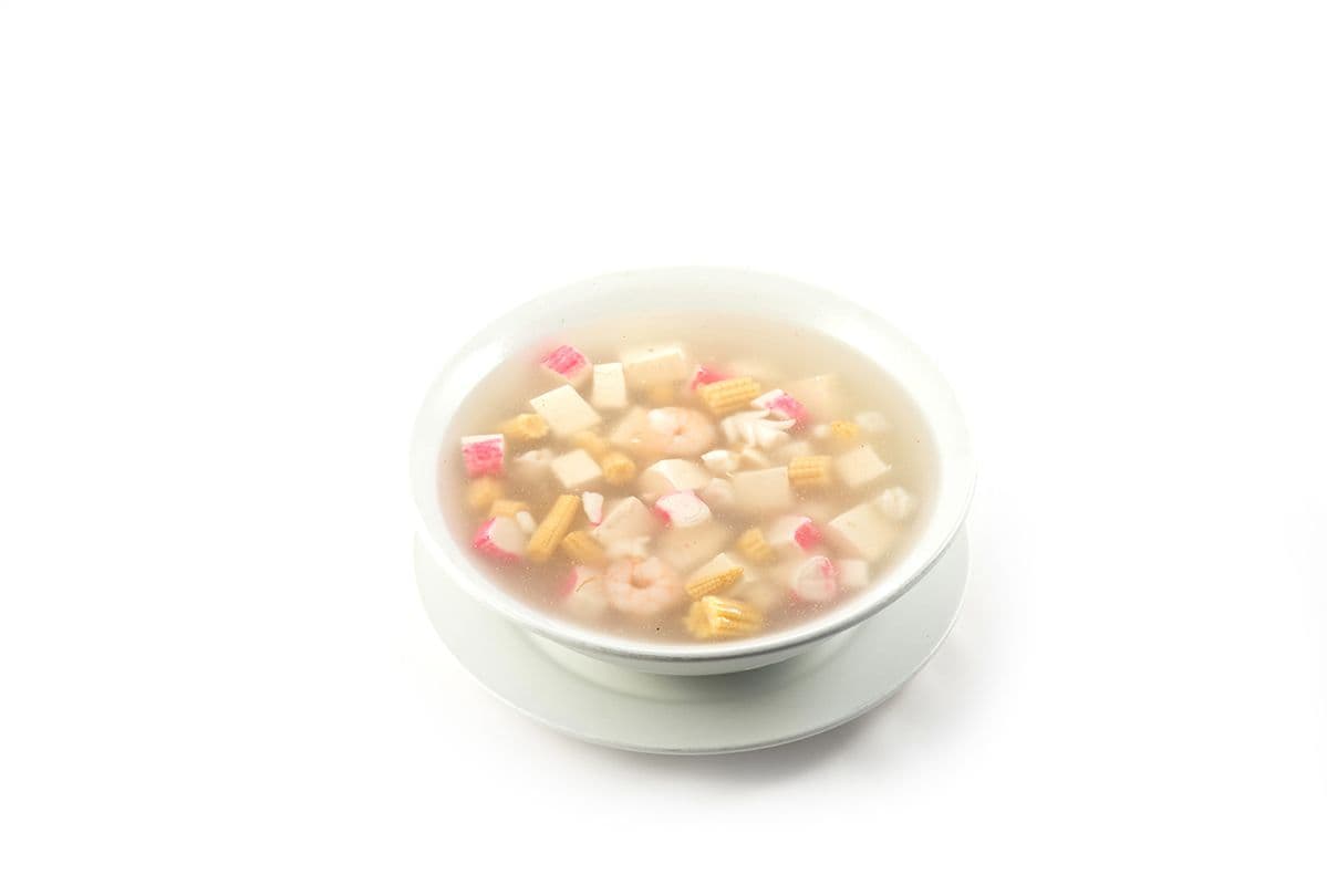 15. Soupe aux fruits de mer et tofu / Seafood soup with tofu