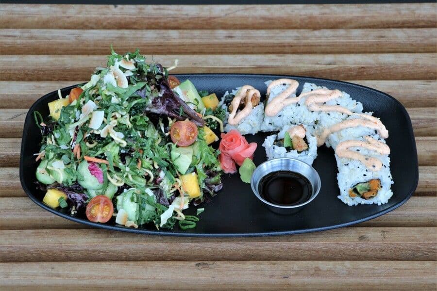 Sushi & Salad - Crispy Yam Roll