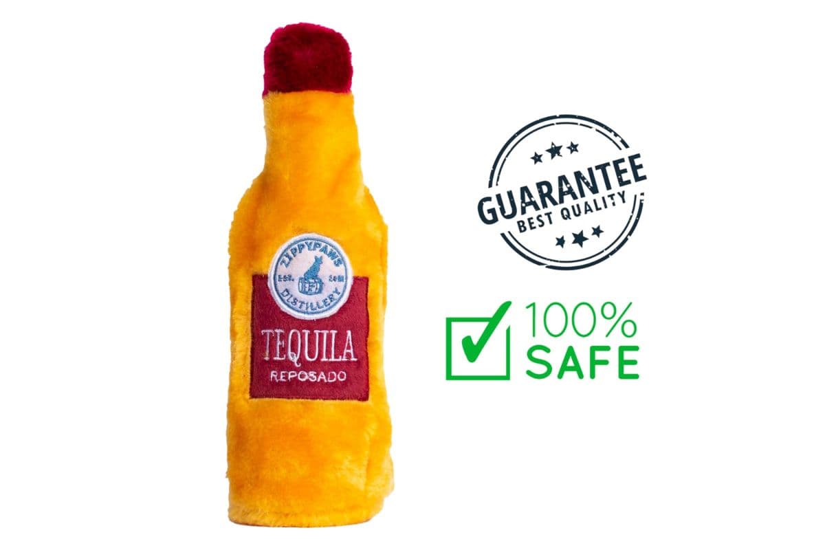 ZippyPaws - Happy Hour Crusherz Dog Toy - Tequila