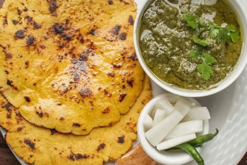 Saag with Makki di Roti