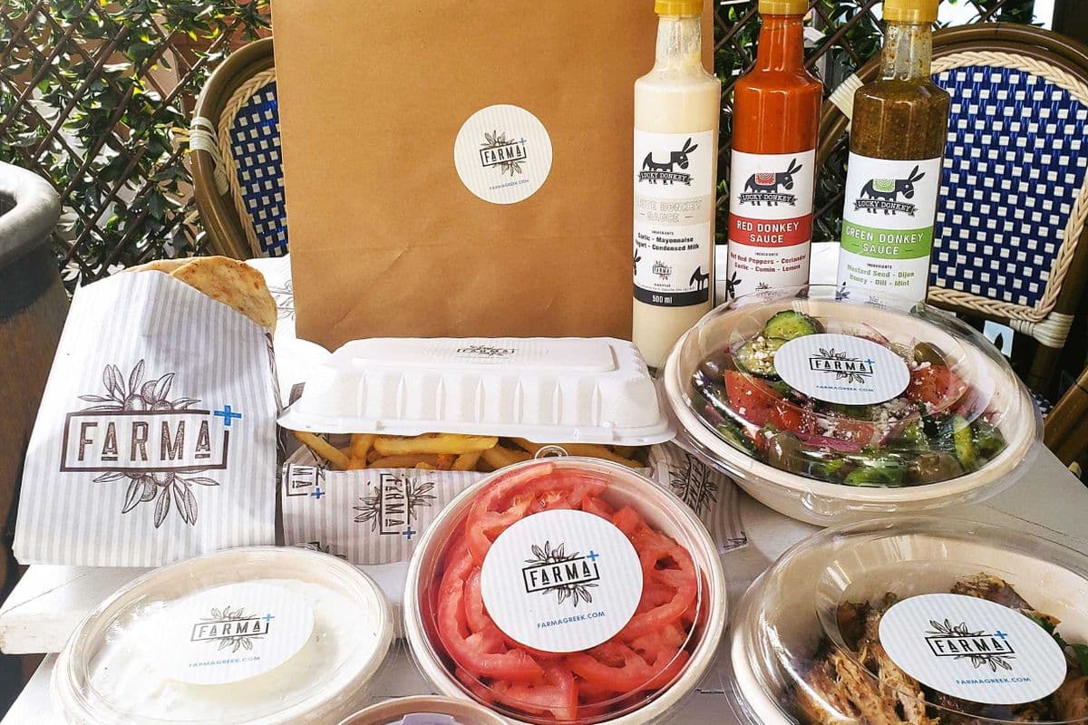 Farma To Table Pork Gyro Family Meal (Serves 4)