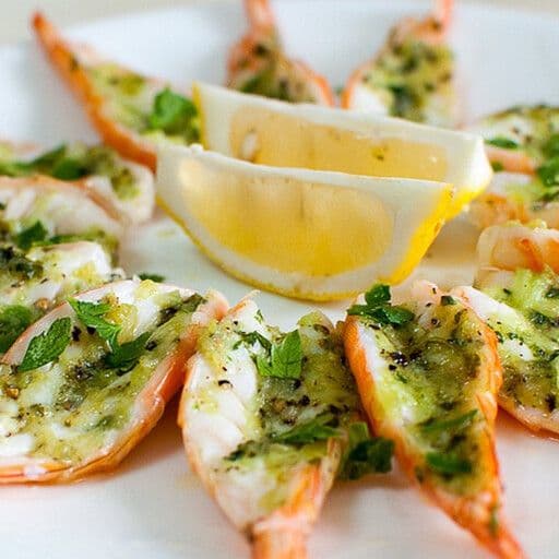 Crevettes papillons à l'ail