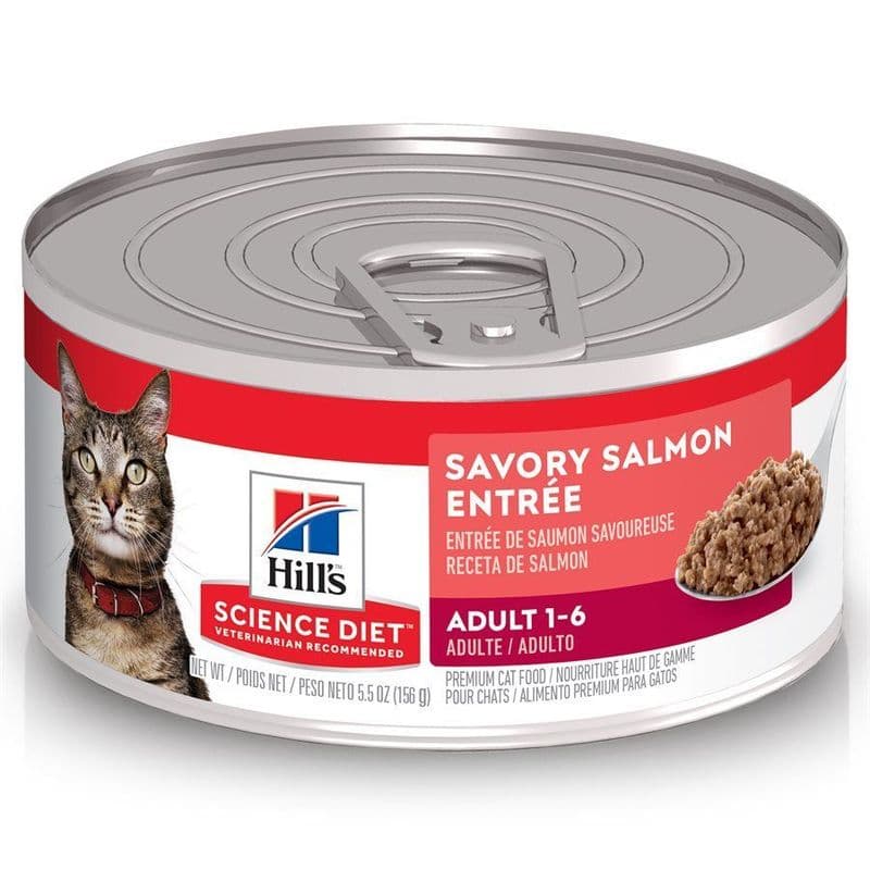 Hill's Science Diet Adult Savory Salmon Entrée Canned Cat Food 5.5 oz