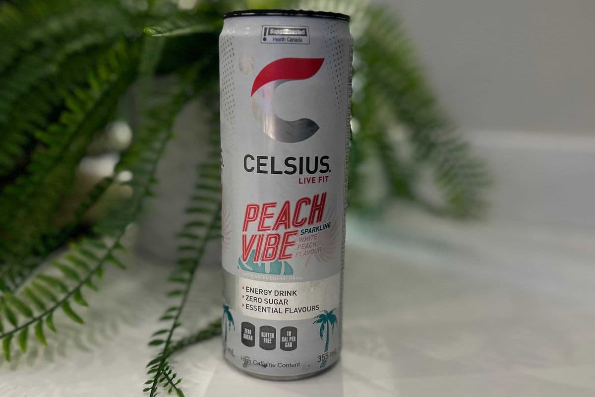 Peach Vibe Celsius Energy Drink (355ml)