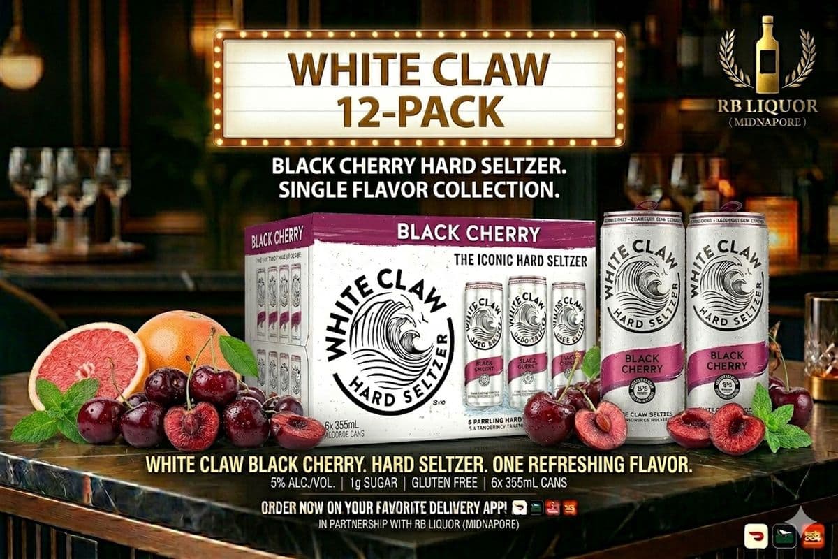 White Claw Black Cherry 6 pack (1 x 330 mL)