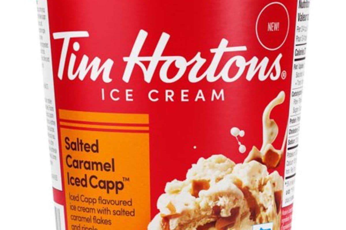 Tim Hortons, Salted Caramel Iced Capp Ice Cream (500 ml)