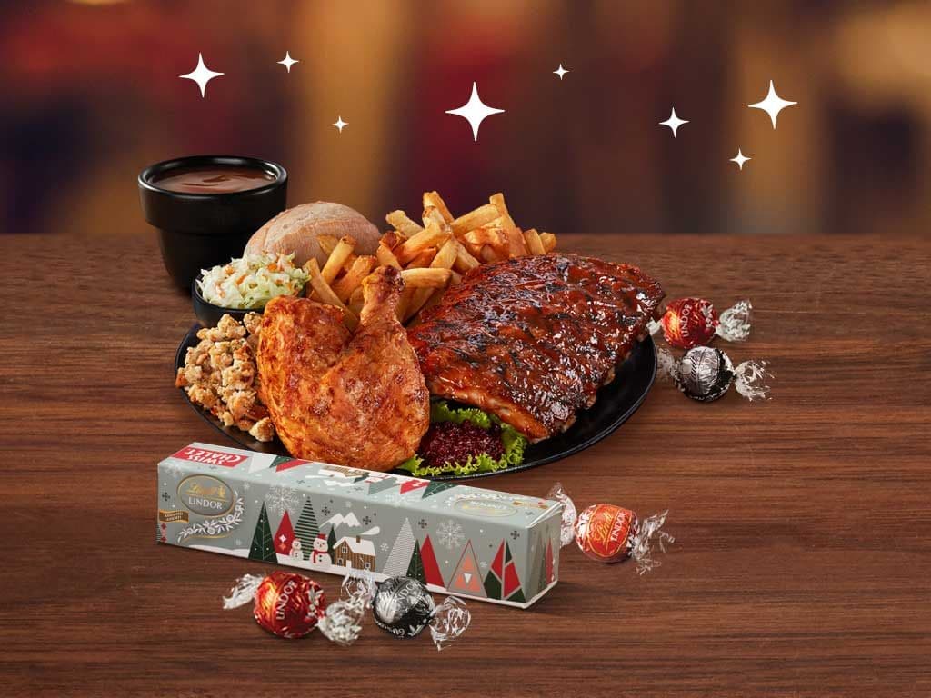 Festive Chicken & Half Rack Combo