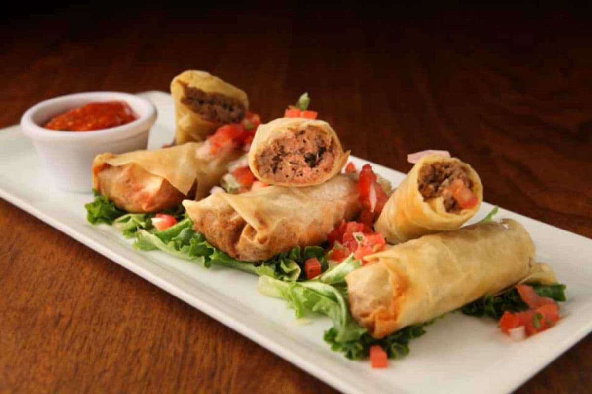 Cheeseburger Spring Rolls