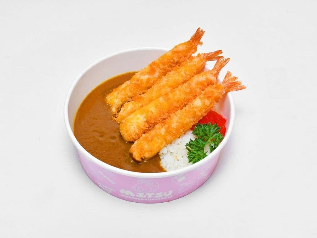 Frozen Ebi curry rice