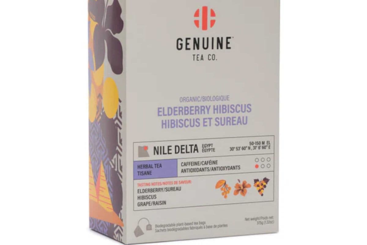Tea, Org. Elderberry Hibiscus - Genuine (37.5 g)