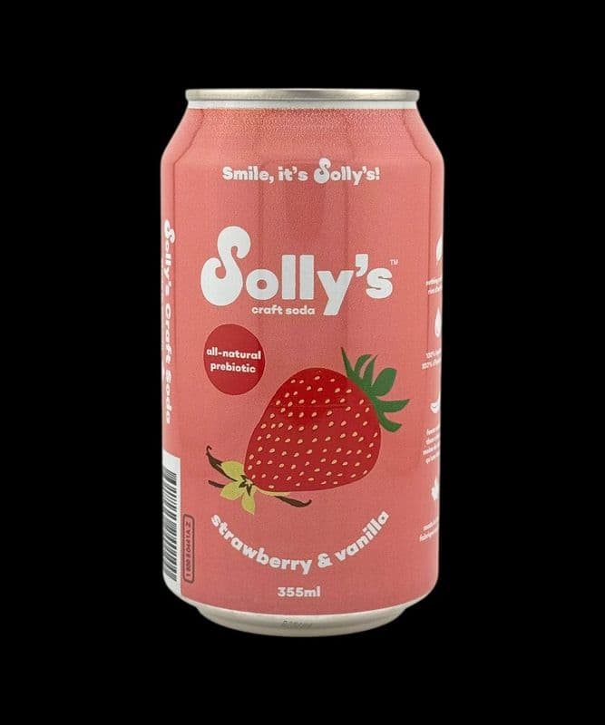 Solly's Soda - Strawberry Vanilla, 355mL