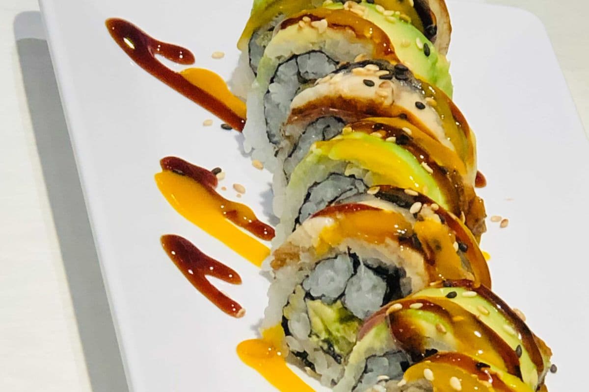 129. Black Dragon Roll (10 pcs)