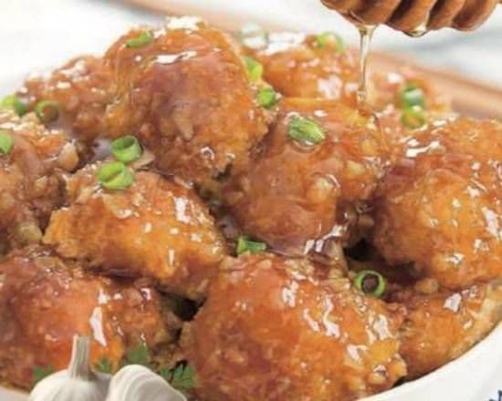 Honey Garlic Chicken / Poulet à l'ail et au miel