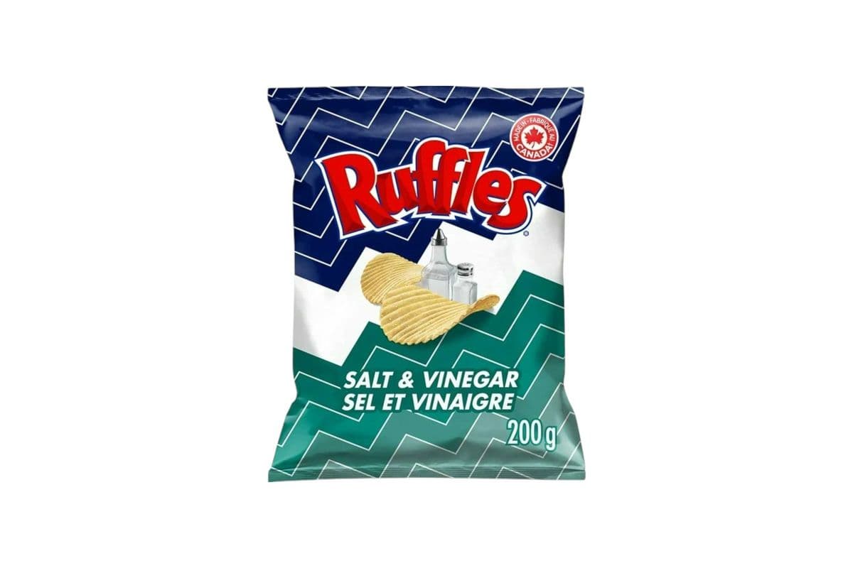 Ruffles Salt & Vinegar (200g) (270 Cal)