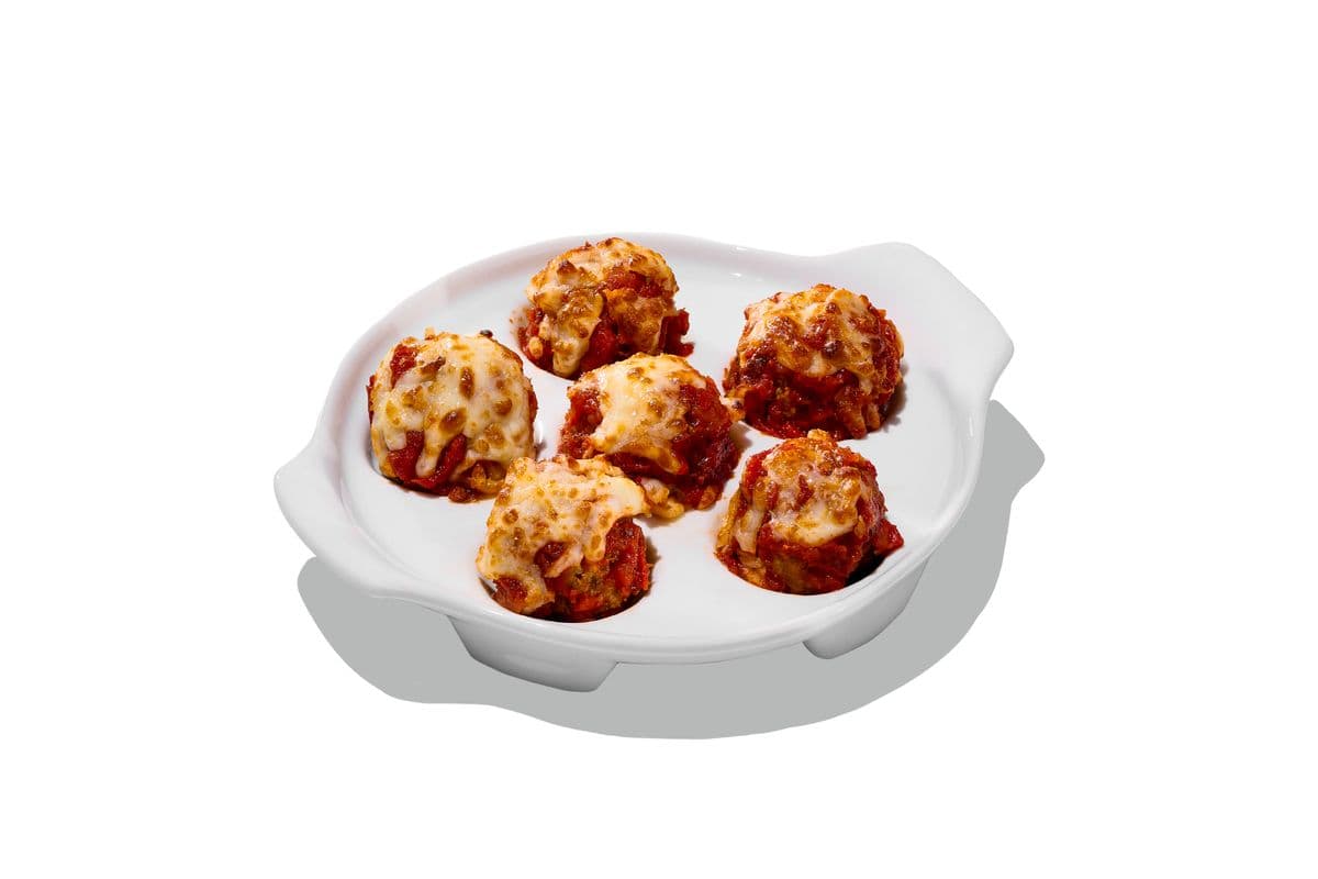 6 boulettes de viande gratinées