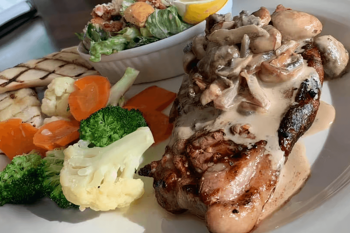 Bleu Cheese Mushroom Steak