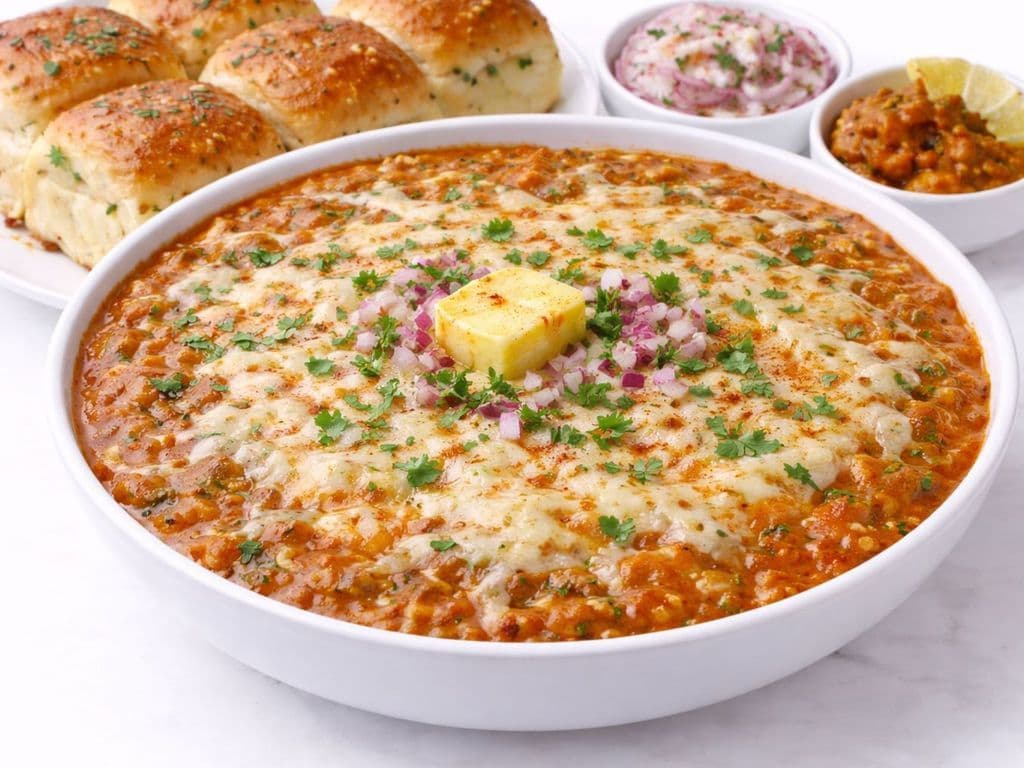 Cheese Pav Bhaji