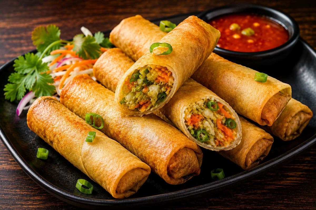 Veg Spring Rolls (5 PCS)
