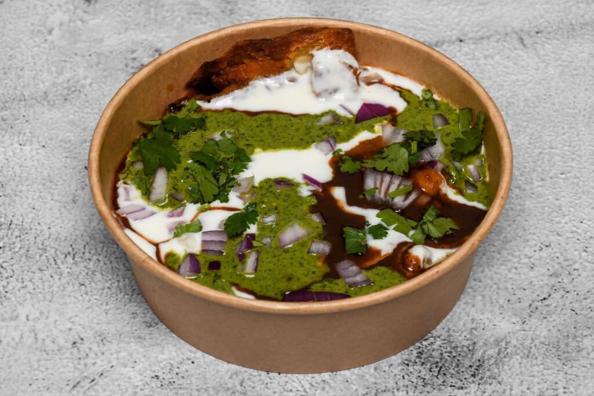 Chole Samosa Chaat