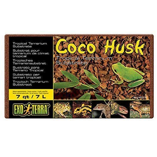 Exo Terra Coco Husk Terrarium Substrate for Reptiles and Amphibians 8 Quart
