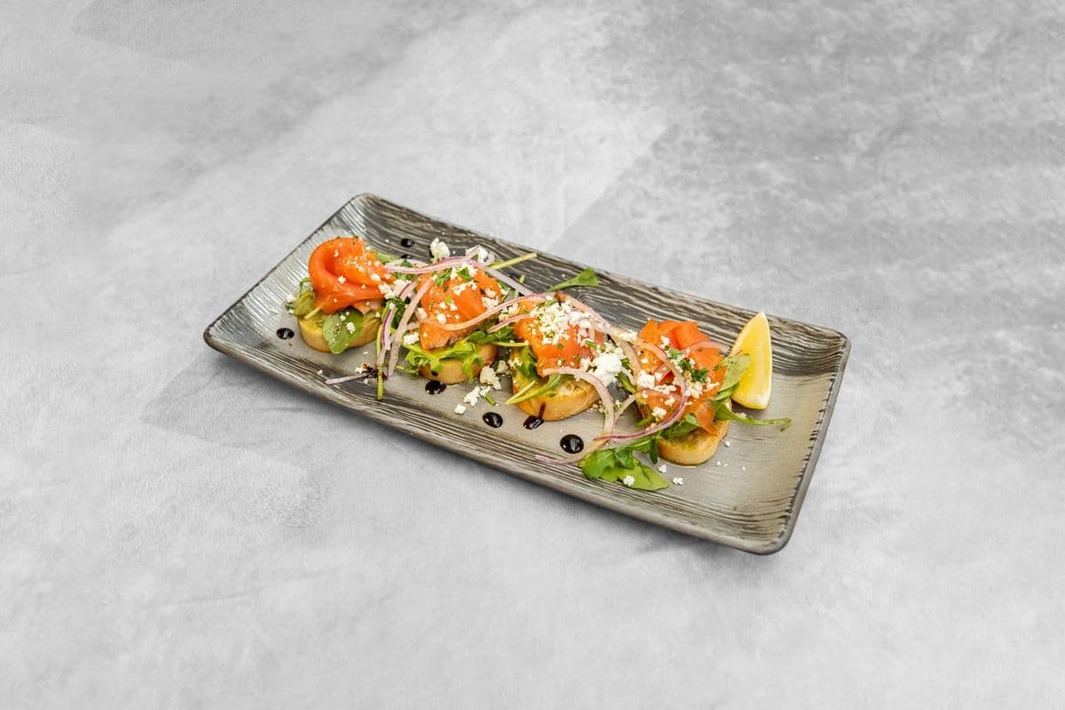 Smoked Salmon Bruschetta