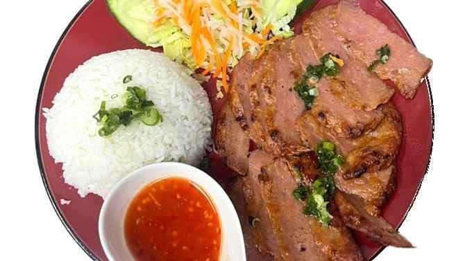 R4. Grilled Minced Pork Patty (Cơm Nem Nướng)