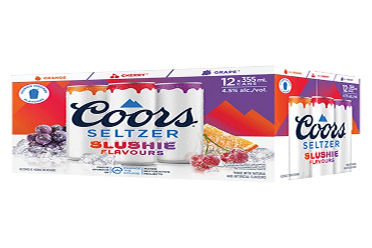 Coors Slushie Flavours Hard Seltzer (Assorted) (12 x 355 ml)