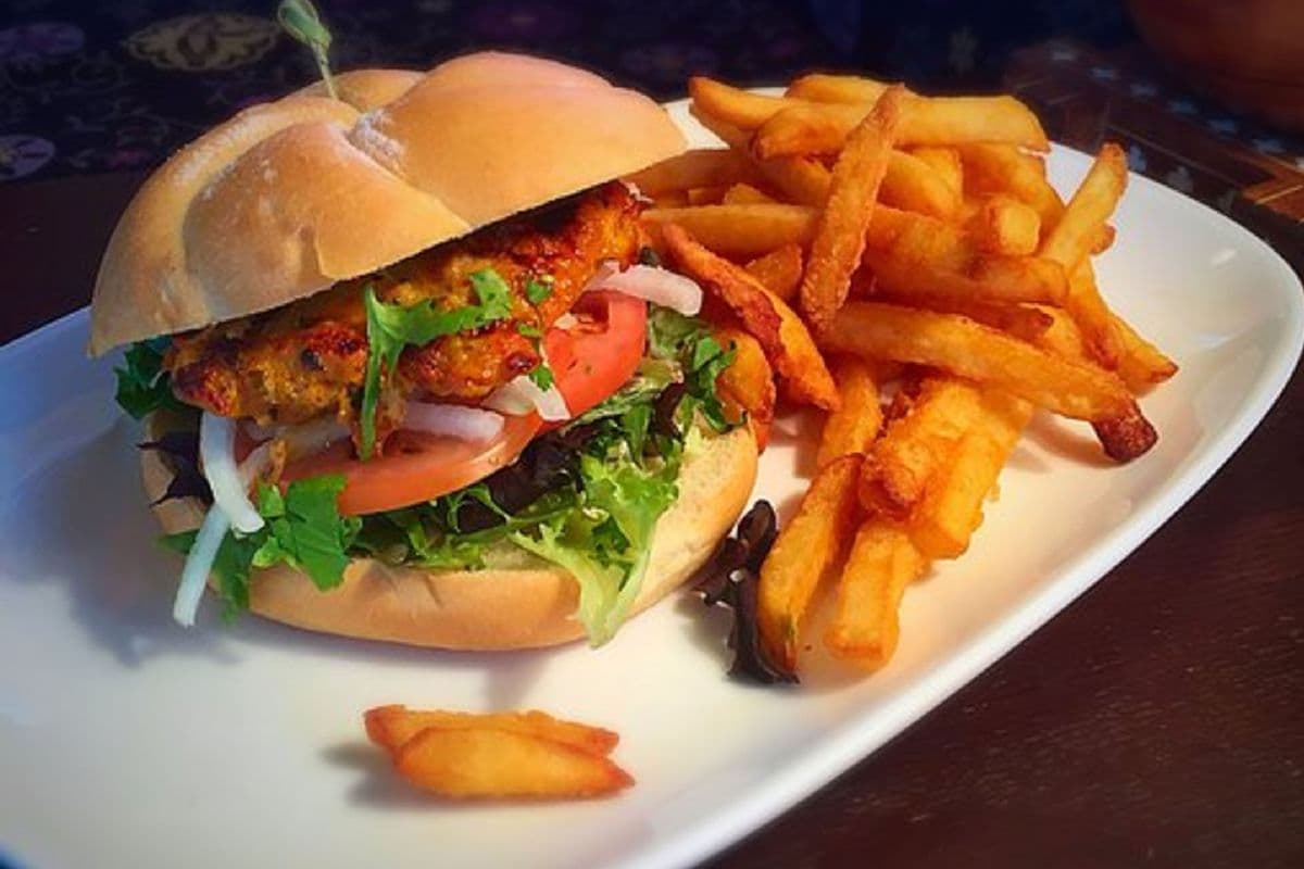 Aloo Tikki Veggie Burger